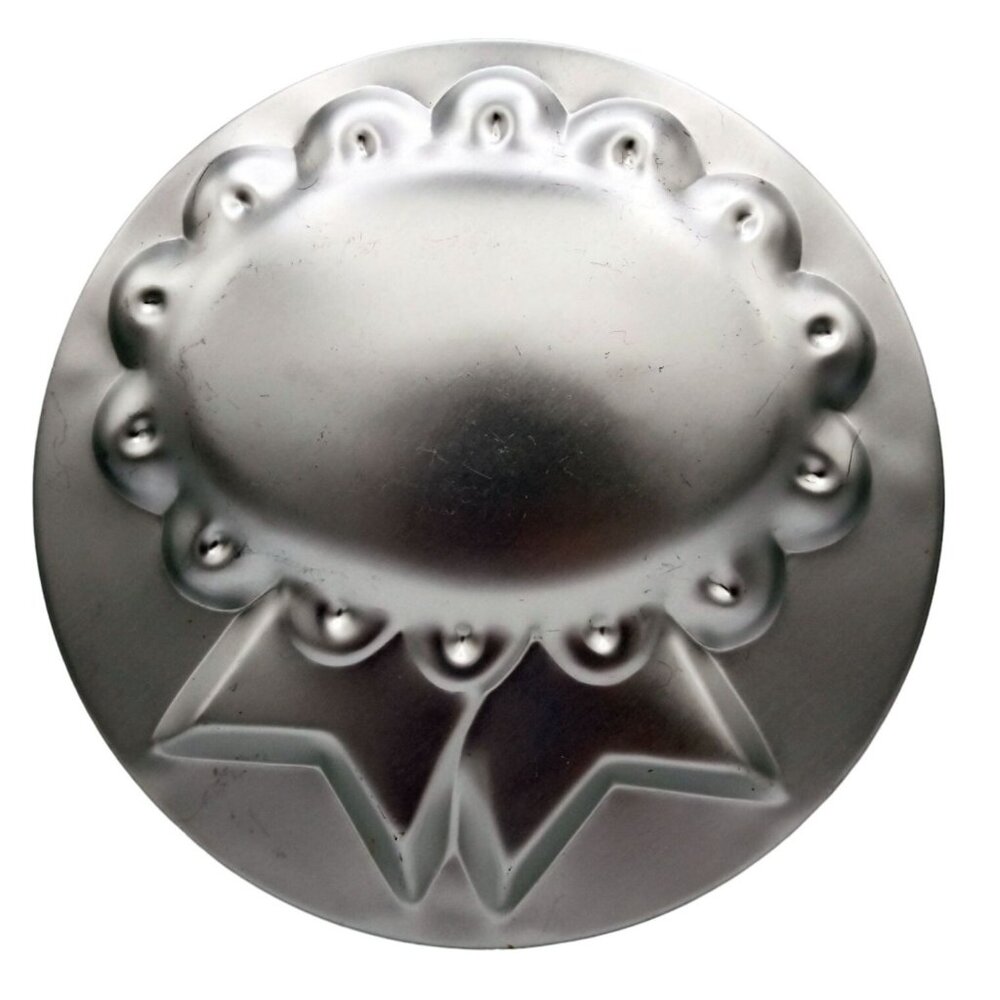 Wilton Blue Ribbon Medal Shaped Cake Mold Pan Vintage Aluminum 503-415 1975